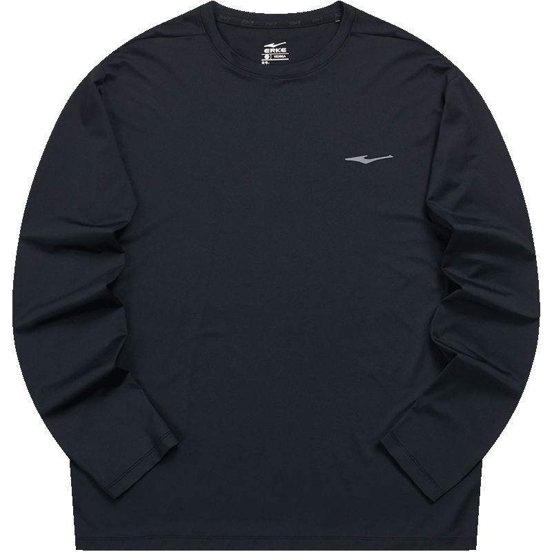 Erke Men's Sports T-Shirt 2026 New Lightweight Moisture-Wicking Quick-Dry Long Sleeve Crew Neck Versatile Base Layer Top
