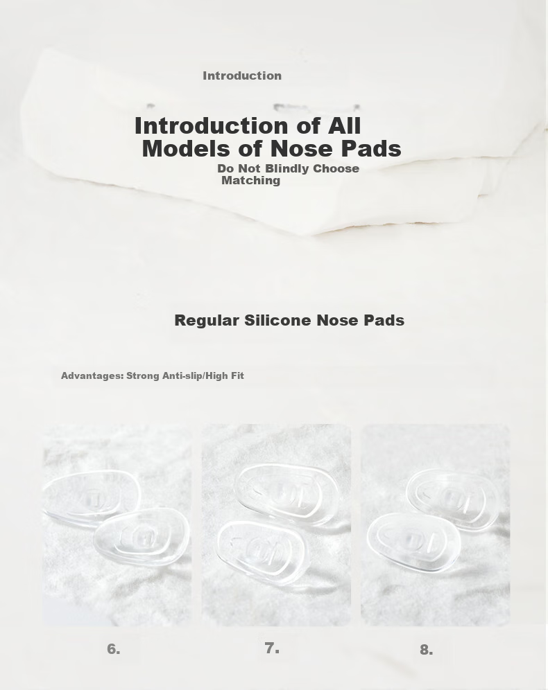 Yanjingbang Titanium Metal Anti-Pressure Mark And Non-Slip Nose Pads, Bridge And Eyeglass Frame Accessories 14