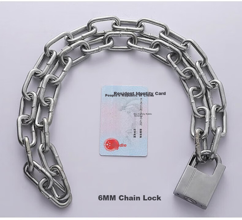 Dipuer Glass Door Lock, U-Shaped Lock, Double Door Lock, Small Insert Lock, Shop Glass Door Lock, Motorcycle Lock 4