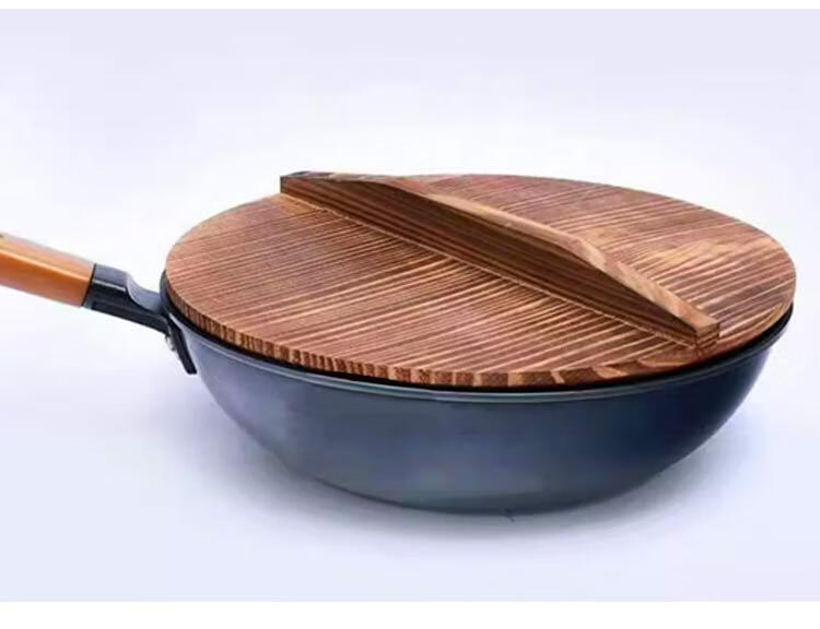 Quanshi Cedar Wood Lid Household Traditional Wooden Stir-Fry Pan Cover Round Solid Wood Water Jar Lid Large Pot Lid 32cm 1