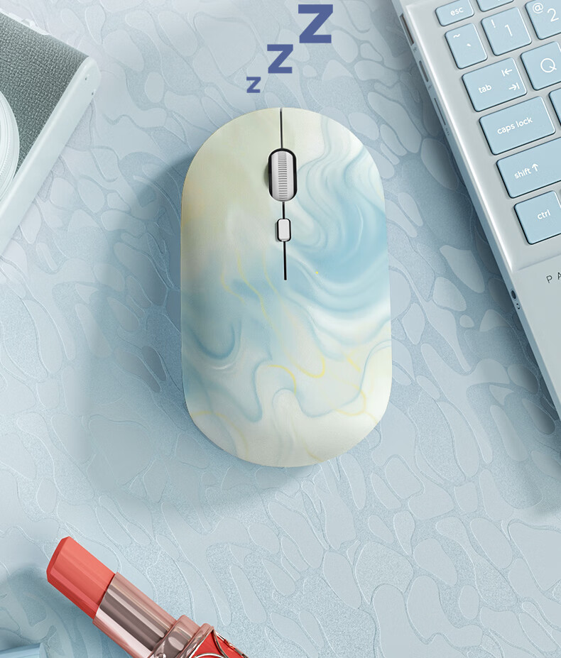 HP Wireless Mouse Chinese Style Silent Office Home Mouse for Women Laptop Dual Mode Bluetooth USB Plug and Play Rechargeable 13