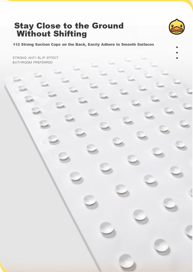 Dajiang, Little Yellow Duck Co-Branded Printed Bathroom Non-Slip Mat, Children's Shower Room, Bathroom Bathing Anti-Fall Floor Mat, 50x80cm 8