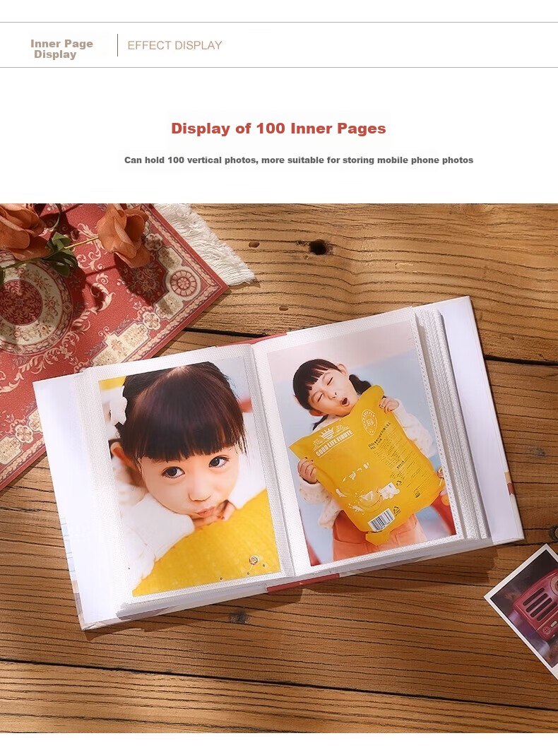 Ouliwen [Lowest Price Online] Insert-Style Oil Painting Storage Album, Large Capacity Family Photo Collection, Couple Graduation Memory Book, Photo Book (6-Inch Laminated, 200 Pages) - Fisherman's Hut 4