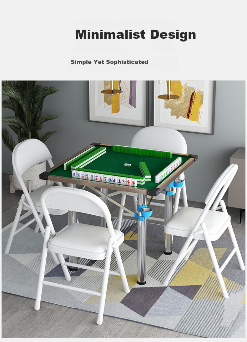 Huasheng Folding Mahjong Table And Chess Table Dual-Use for Home, Outdoor Camping, Quiet Mahjong Table H-191 with Separate Table Legs 2
