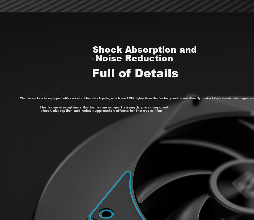 Kulin (IDCOOLING) 12CM Case Fan, Three-Phase Motor, Dynamic Balance Tuning, Magnetic Stability, Suitable for Water And Air Cooling Radiator Modification DF-125 10