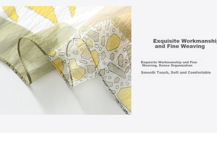 Shanghaigushi Silk Scarf for Women, 100% Mulberry Silk, Spring And Summer Scarf, Gift Box, Mid-Autumn Festival Gift 3