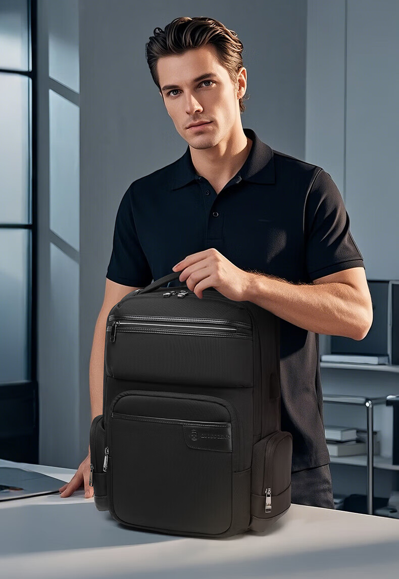 CROSSGEAR Swiss Business Backpack Large Capacity Travel Commuter 17.3-inch Laptop Bag for Men College Students 2
