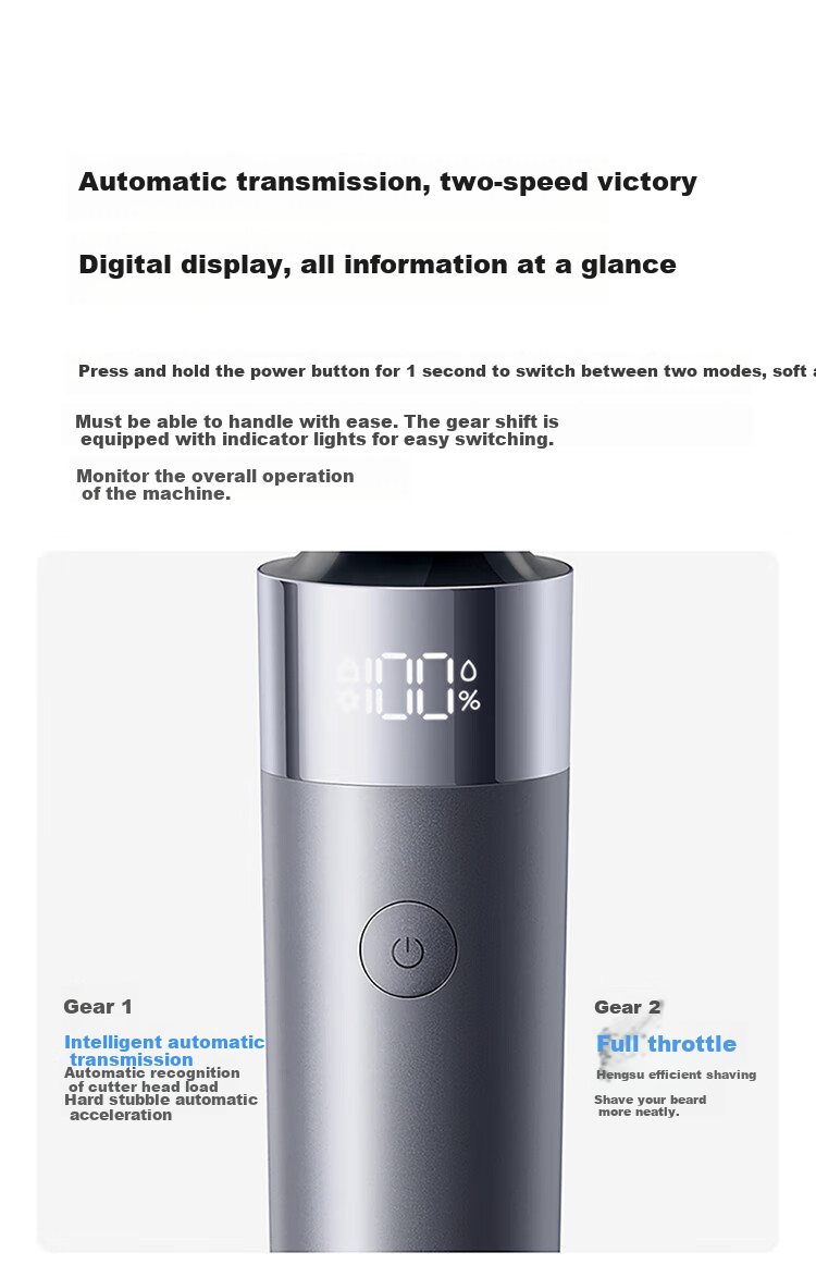 Mijia [Mid-Autumn Festival Gift] Electric Shaver S302, Xiaomi Rotary Razor, Double-Ring Curved Blade Net, Floating Close-Shave Razor, Gift for Father Or Boyfriend on Holidays 7