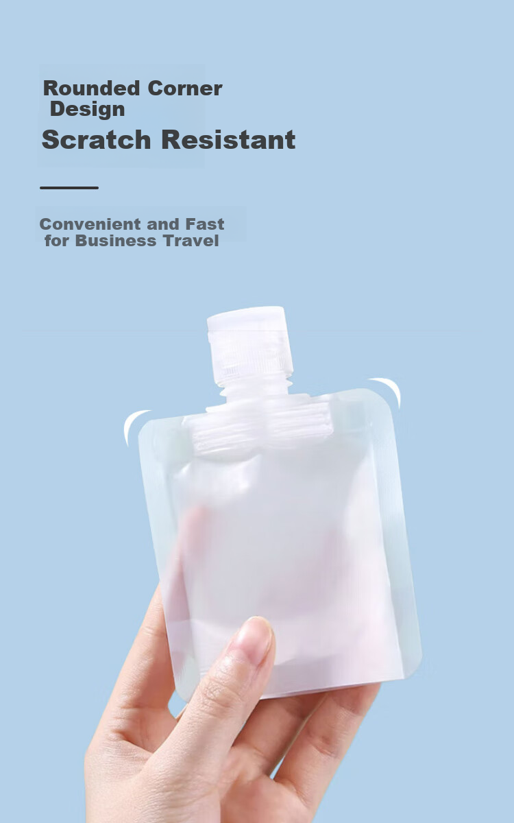 Meifuyu Portable Travel Cosmetic Dispensing Bags, 50ml*6 Pieces, Disposable Dispensing Bottles, Liquid Storage Bags MF8647 3