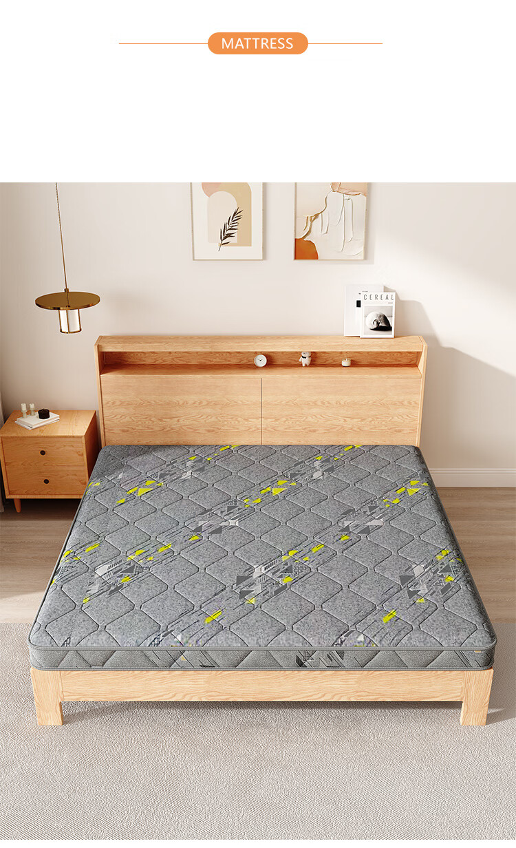 L&S Coconut Palm Fiber Mattress, Foldable Hard Coir Mat, Natural 3E Coconut Palm Fiber Mattress, CD55120*200*10cm, Medium Firmness 6