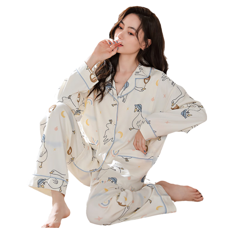 JOYNCLEON Maternity Cotton Postpartum Nursing Antibacterial Goose Homewear XL Jyz157355