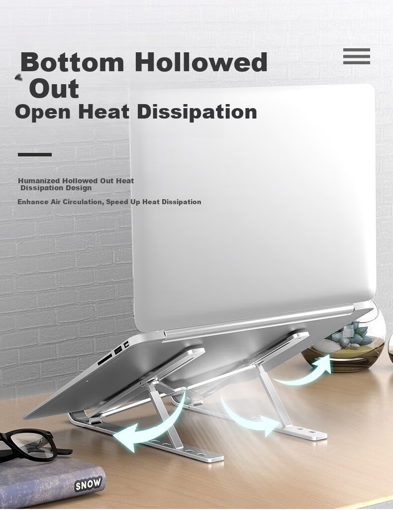 Shilifan Laptop Cooling Pad, Gaming Computer Stand Base, Suitable for Lenovo, Dell, Alienware, Lenovo Legion, ASUS ROG Coolers with RGB Lights 7