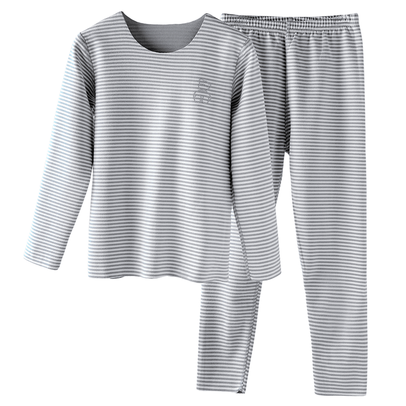 Hodo Children's Thermal Underwear Set Boys Girls Baby Velvet Thin Seamless Autumn Winter Underwear Set