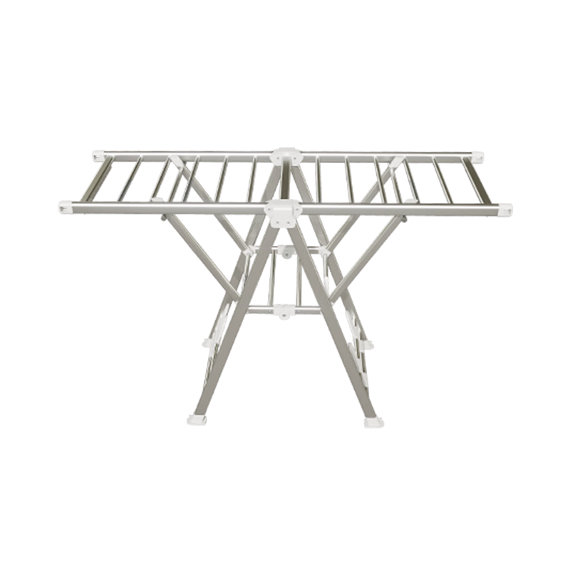 One's Member Thickened Aluminum Alloy Folding Clothes Drying Rack Wing-Shaped Indoor Outdoor Balcony Clothes Hanger
