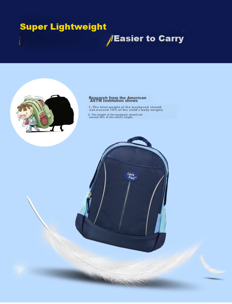 Lark Pad Elementary School Backpack for Boys And Girls Grades 3-6, Middle School Student Ultra-Lightweight Reduced Burden Shoulder Bag Children's Backpack 128 Duke Blue 7