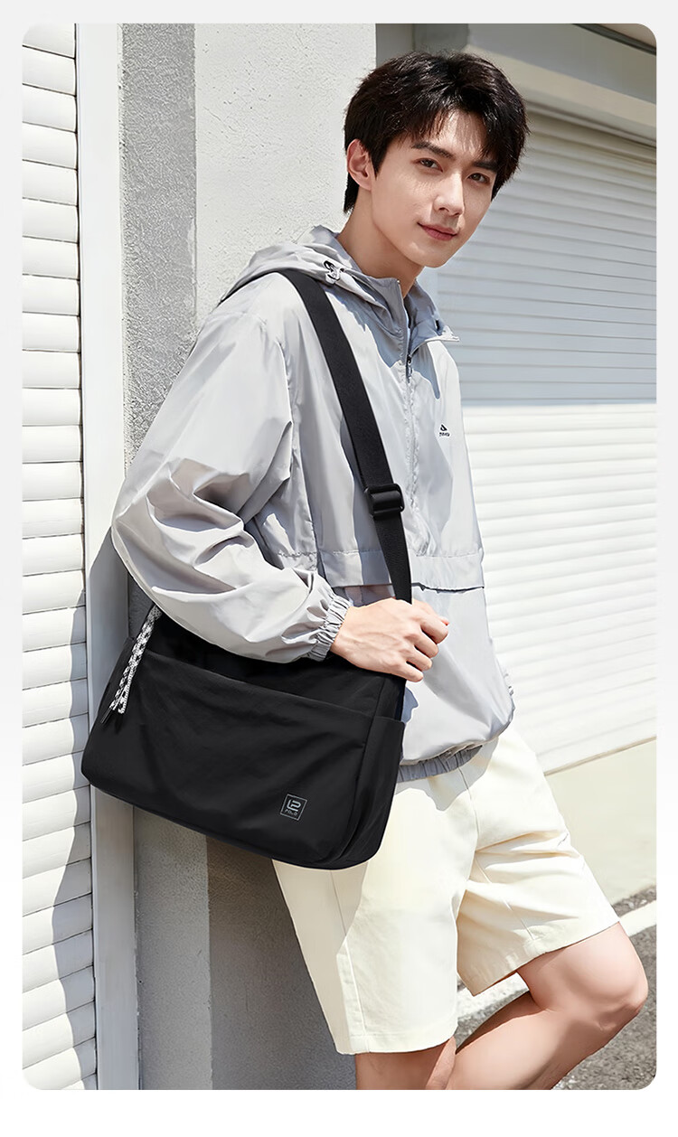 POLO Women's Casual Single Shoulder Crossbody Bag Large Capacity Sports Messenger Bag 12.9-inch iPad Outdoor Phone Bag 7