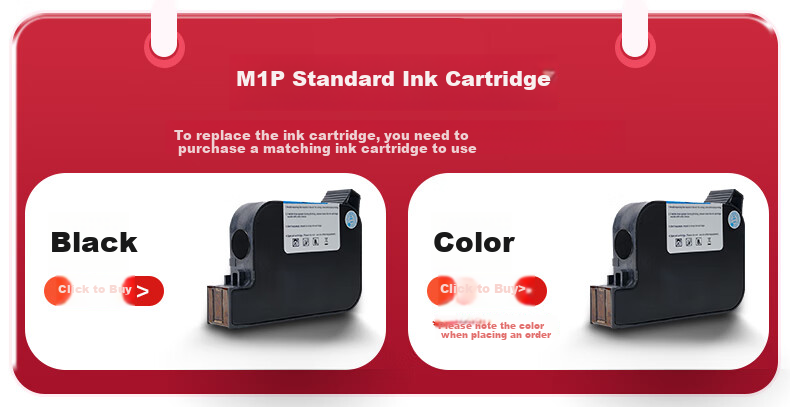 Kemi Handheld Inkjet Printer, Production Date Sequence Number Text QR Code Logo, Cardboard Plastic Glass Metal Quick-Drying Inkjet Printer, M1P 1