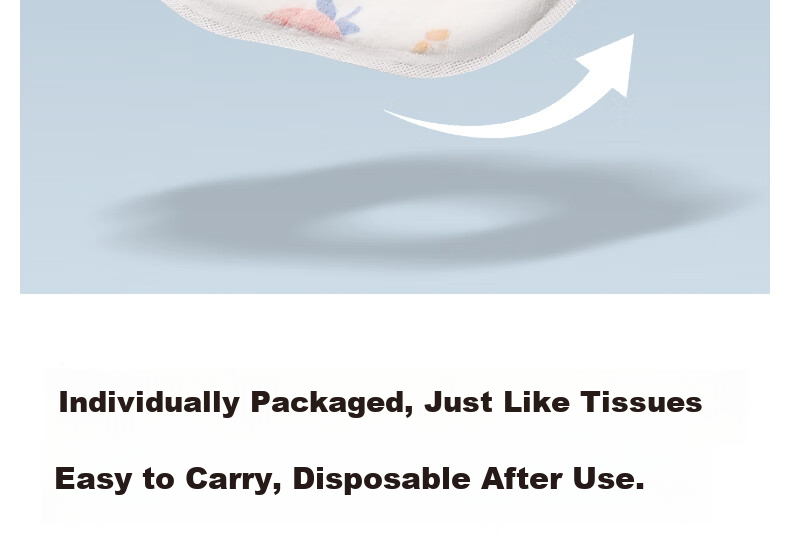 Beitaisi Disposable Baby Drool Bibs, Thin Autumn And Winter Gauze Style, Newborn Waterproof No-Wash Bib Pads, 20 Pieces 22