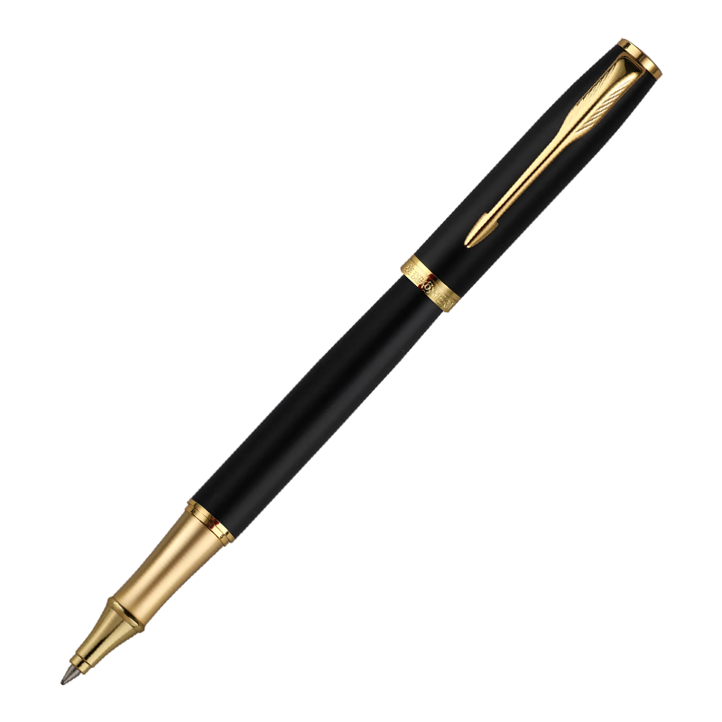 HERO E609 Ballpoint Pen Daily Writing Business Practice Grade 3 Primary and Secondary School Unisex Signature Pen Gold Clip Black Sand Simple Pack