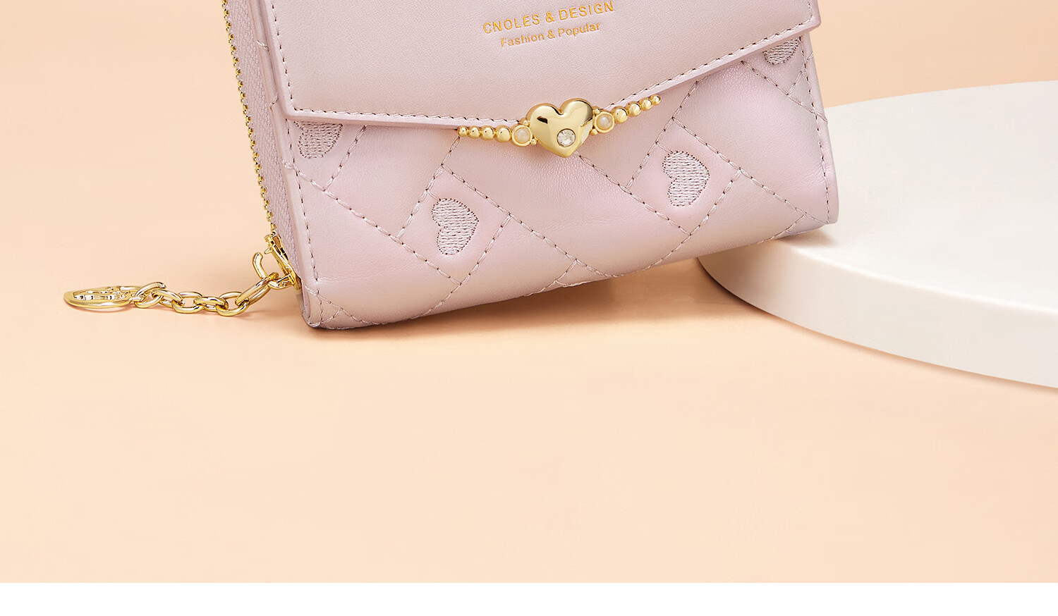 Cnoles Wallet for Women, Cowhide Leather, Multi-Card Slots, Multifunctional, Slim Design, Ladies' Coin Purse, Mother's Day Gift, Practical Present for Mom 6