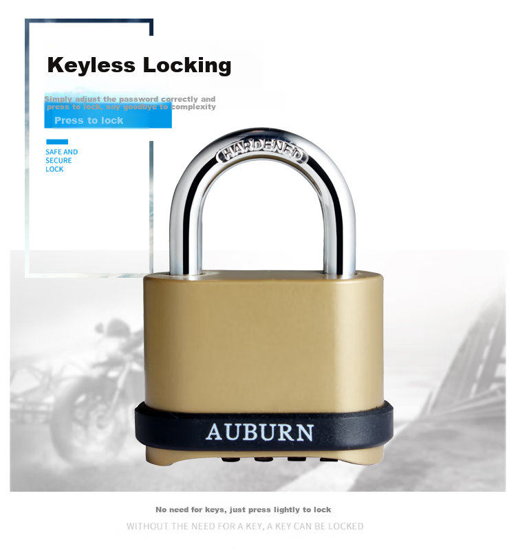 Aoben Password Padlock 7612, Cargo Door Lock, Anti-Theft Lock, Indoor And Outdoor Door Lock 5