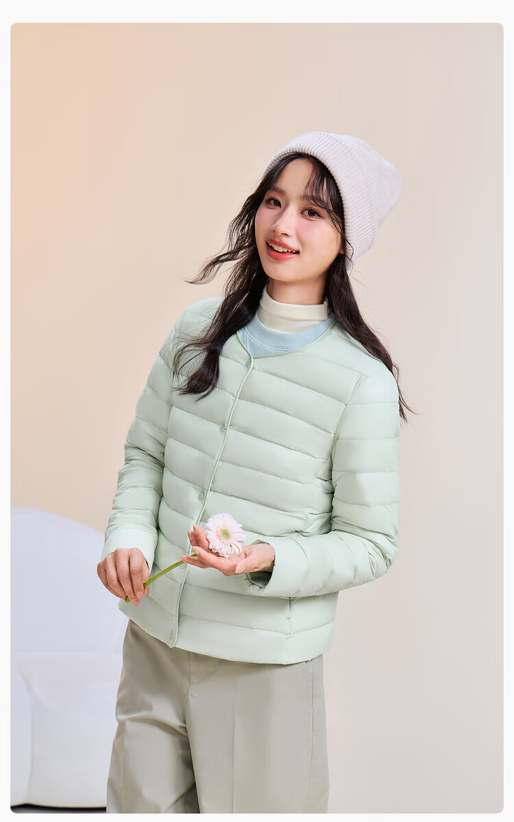 SNOWFLYING 2025 Autumn New Korean Slim Fit Basic Casual Short Down Jacket 6