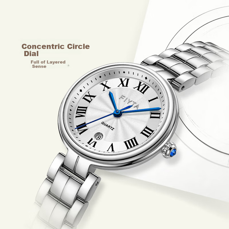 FIYTA "Little Beauty" Roman Dial with Calendar, Fashion Watch, Holiday And Birthday Gift