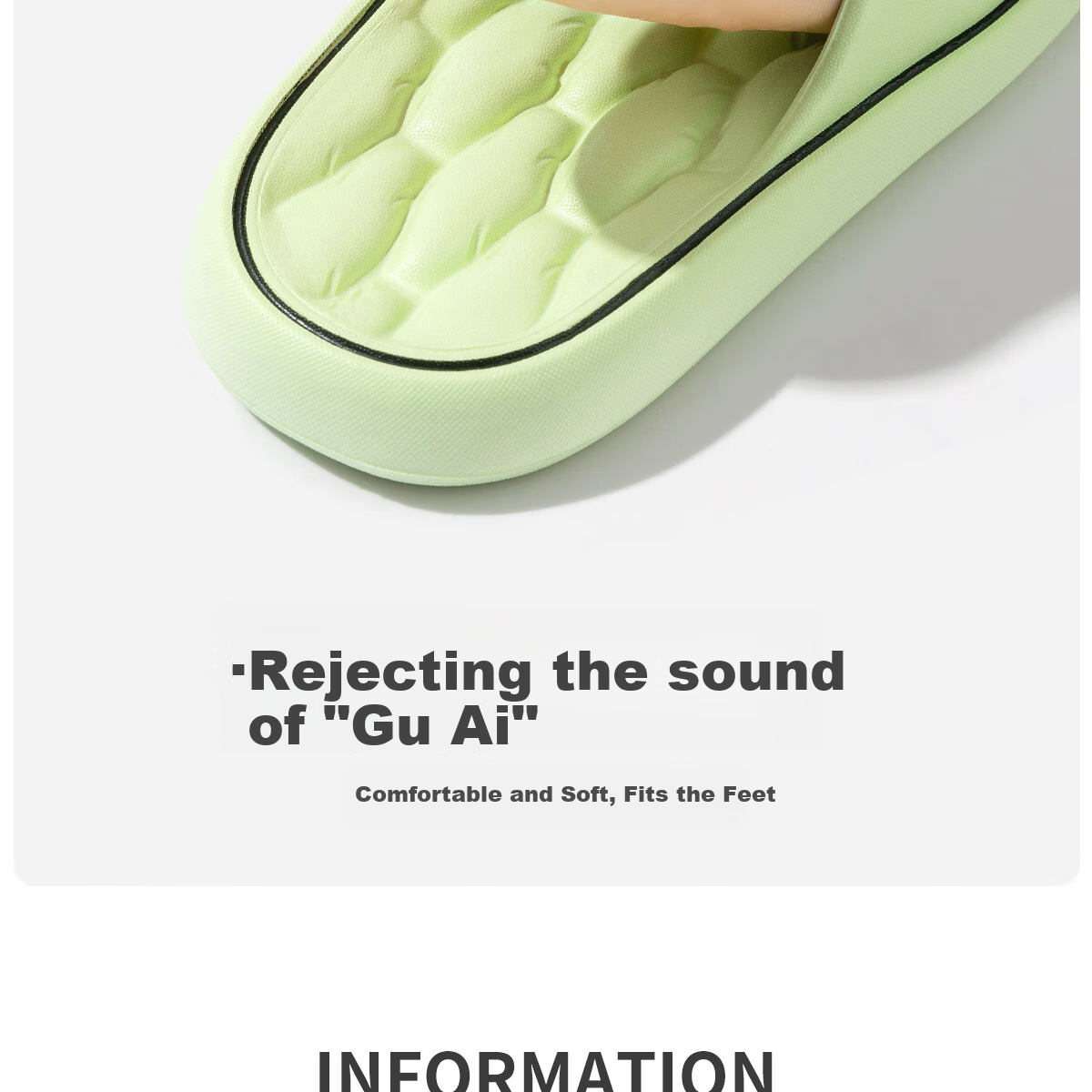 TZLDN Large Size Squishy Slippers for Men, Summer Bathroom Shower Non-Slip Home Quiet EVA Sandals 10