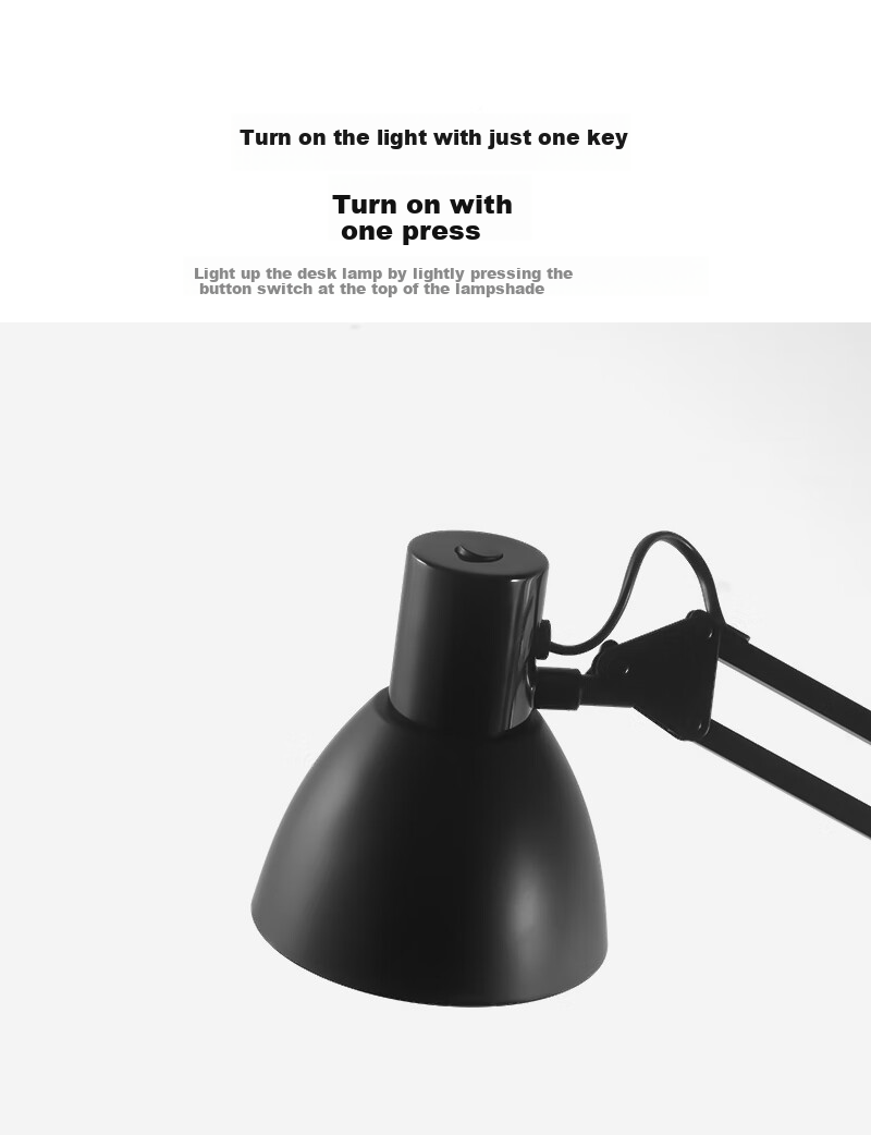 Haoshili Student Desk Piano Lamp, Living Room Bedroom Bedside Lamp, American-Style Adjustable Floor Lamp 6
