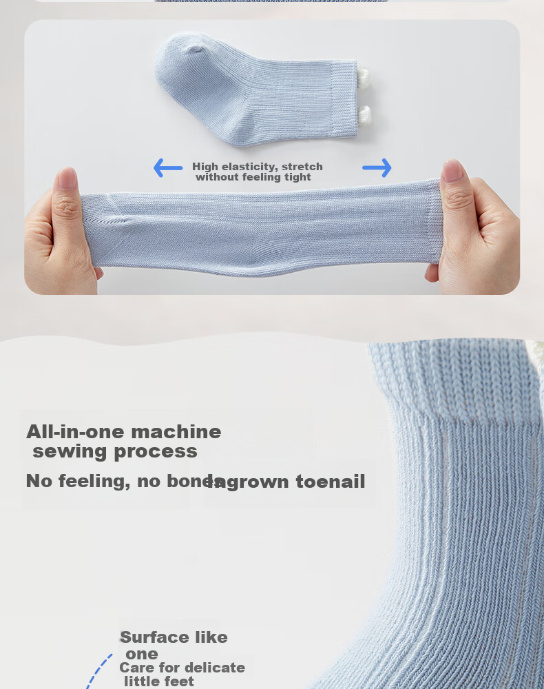Shiyuejiejing Baby Socks, Summer Mid-Calf Socks for Boys And Girls, Newborn Cotton Socks, Breathable Children's Socks for All Seasons, Class A 12