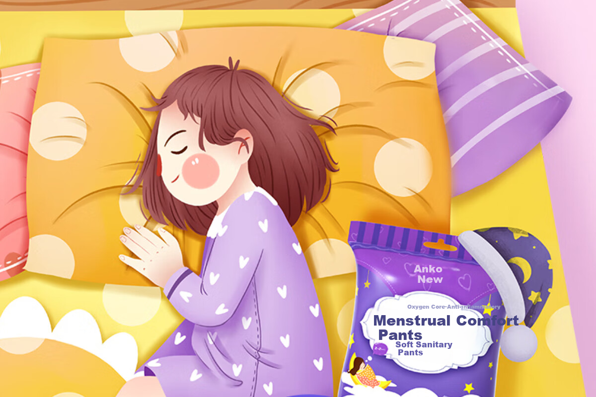 Ankexin Women's Menstrual Pads, XL Size, 20 Pieces, Safety Shorts, Nighttime Pads, Sanitary Napkins, Large Size, Extra Protection Grade 19