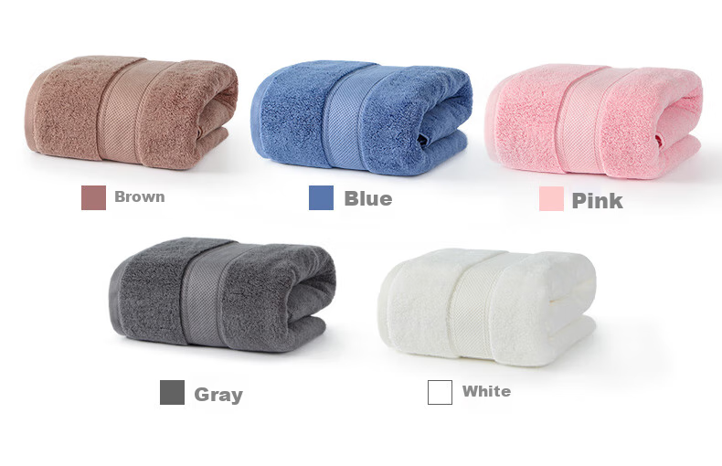 Grace Class A Pure Cotton Bath Towel for Men And Women, Extra Large And Thick Shower Towel, Xinjiang Long-Staple Cotton Wrap Towel, Blue, 650g, Sports 11