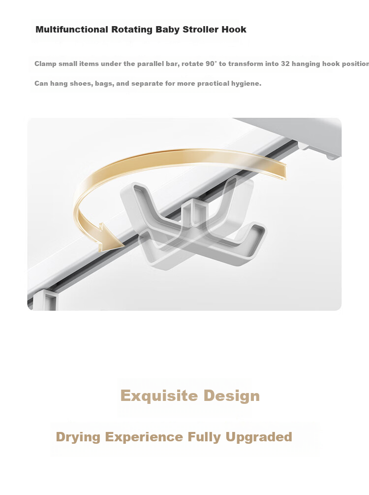 Mijia Smart Clothes Drying Rack 2 Pro [Subsidies], Xiaomi Electric Invisible Clothes Drying Rack, 3D Curved Dome Light 6