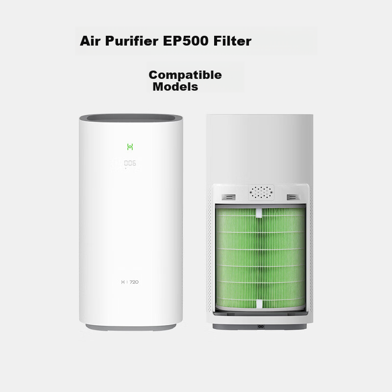 Hongmengzhixuan 720 Air Purifier Filter Cartridge, Removes Formaldehyde, Bacteria, Odors, And Allergens, Multi-Purification, Compatible with Purifier EP500H