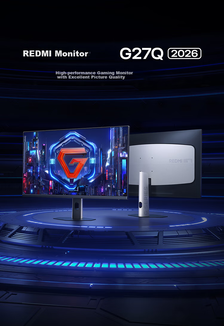 MI Redmi 27-Inch 2K Gaming Monitor, 200Hz HDR400, Fast LCD Display G27Q 2026 Model 1