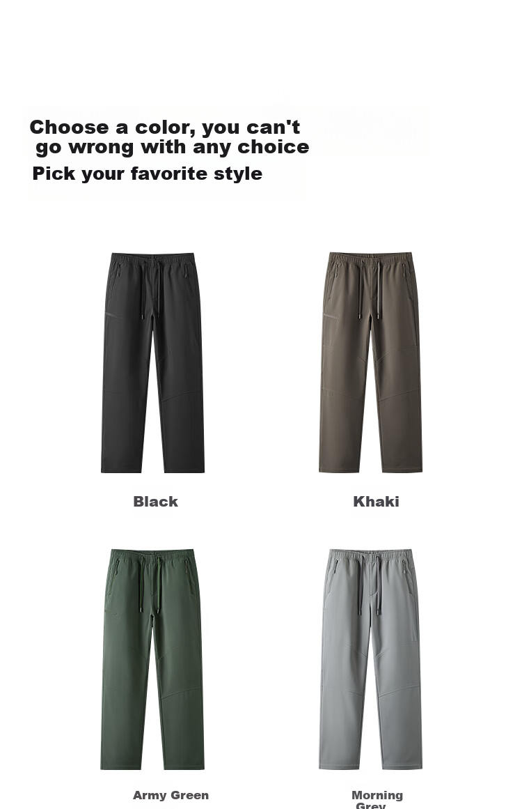 Semir Casual Pants for Men, Fleece-Lined Triple-Protection Outdoor Trousers, Winter Straight-Leg Pants with Elastic Waist, Versatile Style 109725127102 19