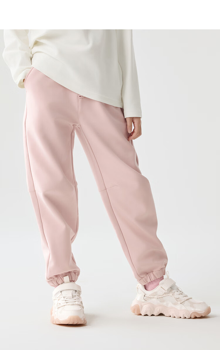 BALABALA Children's Clothing, Boys' Pants, Autumn And Winter Girls' Trousers, Big Kids' Joggers, Children's Long Pants with Fleece Lining 18