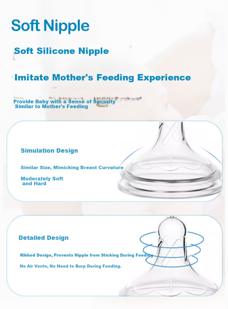 Bulangboshi PPSU Baby Bottle for 6-9 Months, Weaning, Anti-Colic, Wide Neck Design, Shatterproof, 270ml, Jinlong 11