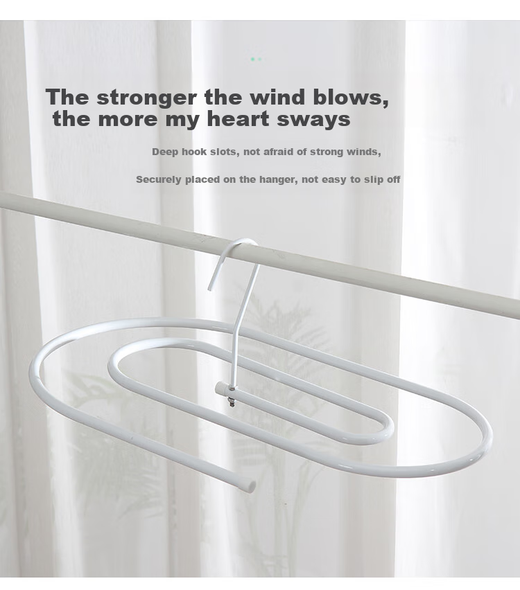Ourunzhe Foldable Sock Hanger, Windproof Clothes Drying Rack, Multifunctional Drying Stand, Baby Sock And Clothing Hanger, Towel Rack, 32 Clips 9