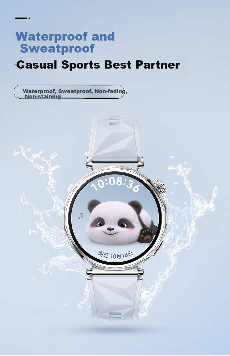 Xiaopijiang Compatible Watch Band for Huawei Watch GT7/GT6/GT5/4/Pro/Watch6/Watch5, Ice Crystal Pattern Band, Silicone Strap for Xiaomi S4 Watch/OPPO X3/X2mini 6