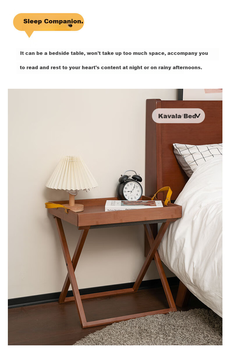 DuLu Foldable Small Coffee Table for Home, Sofa Side Table with Tray, Portable Tea Table, Outdoor Small Side Table 11