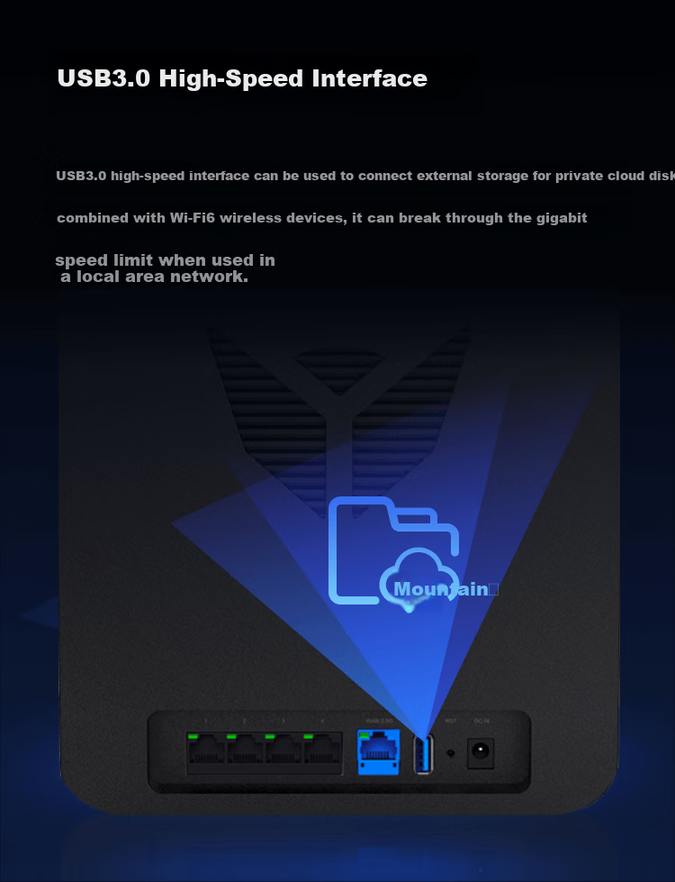 JINGDONG Yun Wireless AX6600 Athena 128G Home Router WIFI6 Qualcomm 5-Core 1GB RAM LED Matrix Screen Tri-Band Mesh 13
