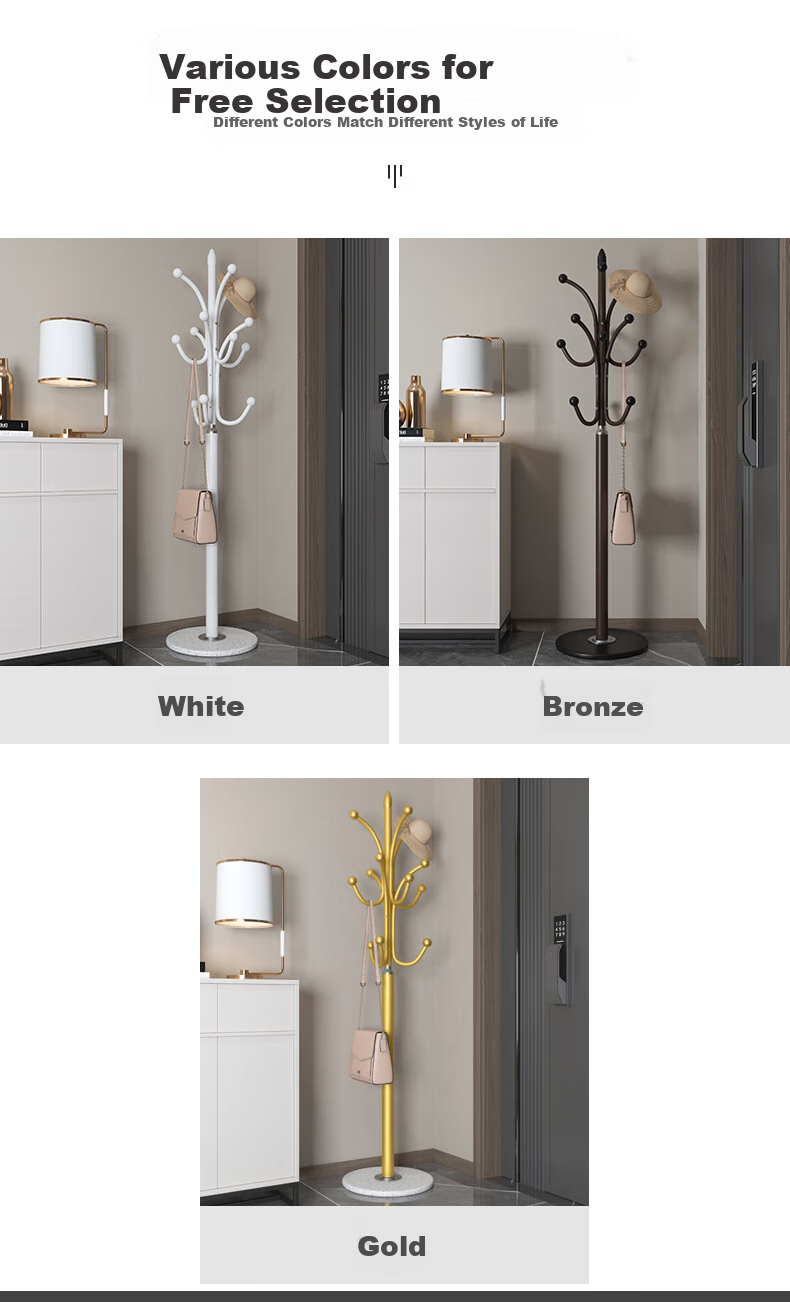 Qiyinge Floor-Standing Clothes Rack, Bedroom Coat Stand, Living Room Garment Hanger, Home Coat Rack 6
