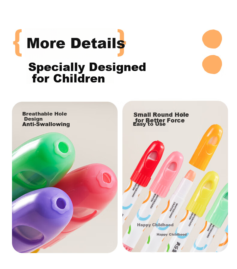 Meiletongnian Smooth Erasable Whiteboard Markers, Non-Toxic Safe Writing And Drawing Board Pens, 8 Colors, Easy to Erase, No Hand Staining, Washable, Colored Drawing Pens, Blackboard Markers, Crayons 9