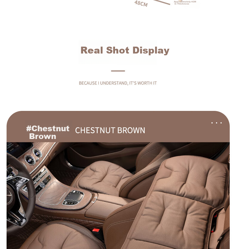 Fanyejia Luxury Car Seat Cushion, All-Season Universal Single-Piece Seat Cover, Specially Designed for Mercedes-Benz And BMW, Breathable Car Seat Pad 14