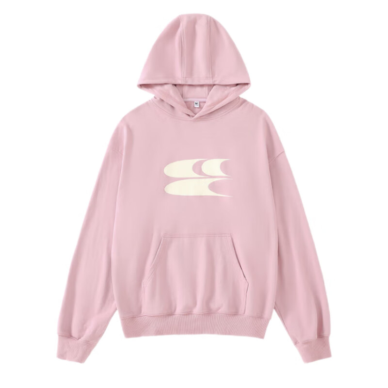 Crying Center Classic 3C Logo Hoodie Pullover Couple Sweatshirt Cream Pink XL