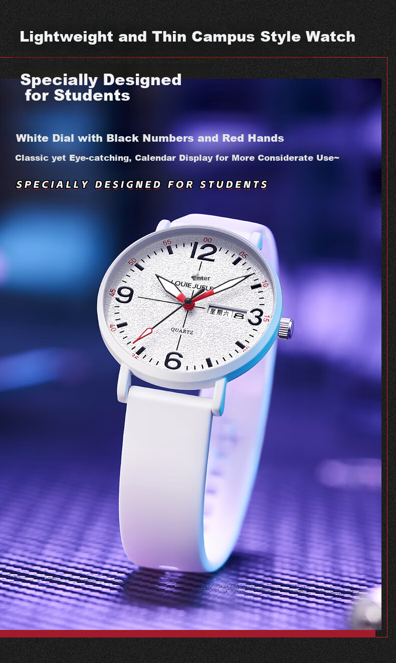 GEORGCOUNT Watch for Men, 2025 New Model, Specially Designed for Middle And High School Students' Exams, Suitable for Top Students, Civil Servants, Postgraduate Entrance Exams, Quiet Operatio 12