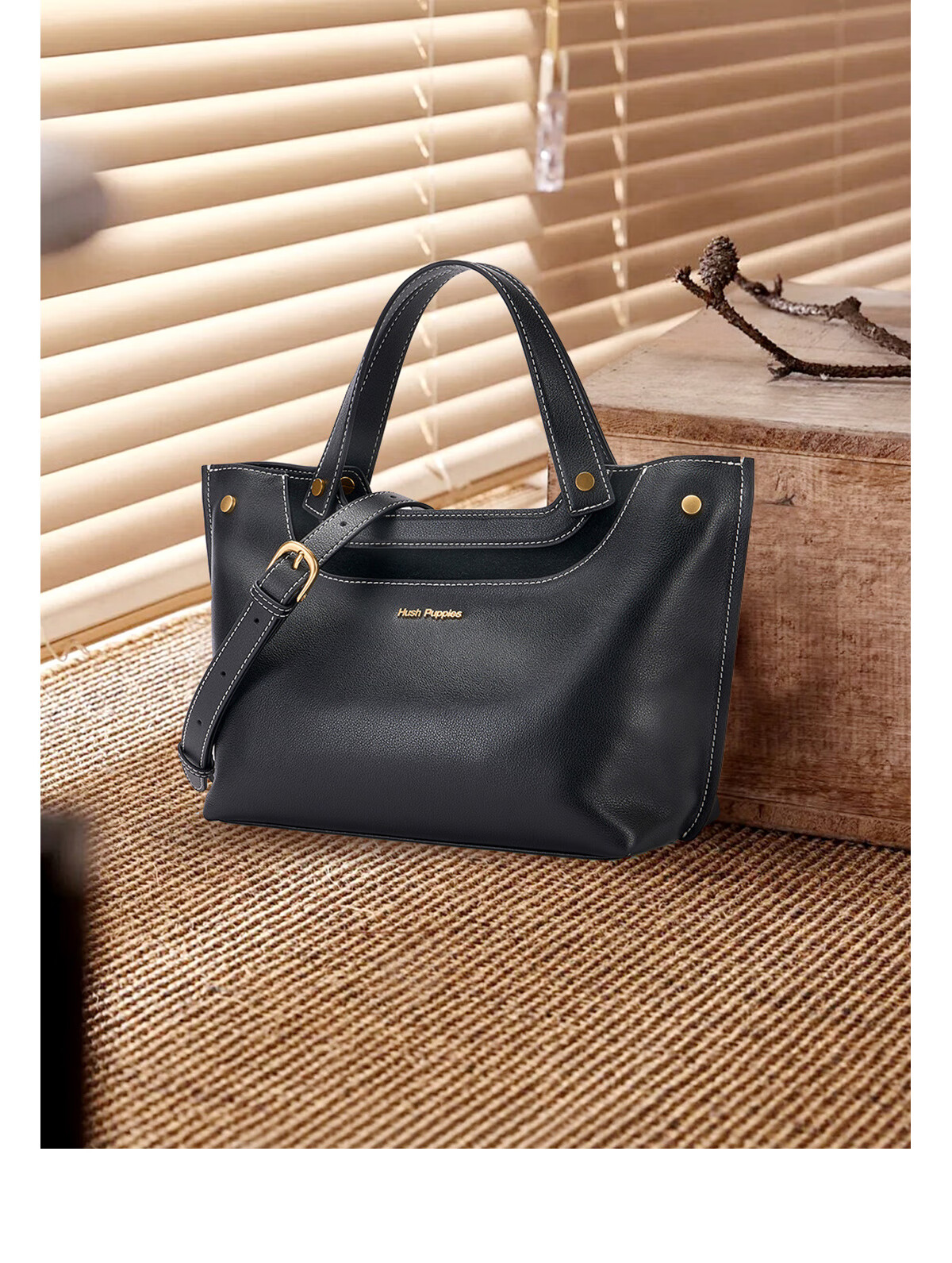 Hush Puppies 2025 New Large Capacity Fashion Trendy Shoulder Bag Commuter Crossbody Bag for Women 3