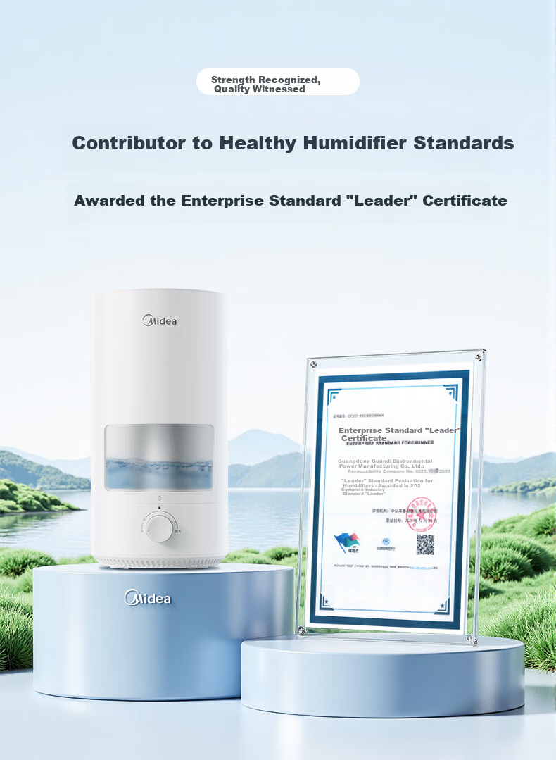 Midea [Zinc Ion Antibacterial] Air Humidifier, Large Capacity, for Home Bedroom, Pregnant Women, Infants And Toddlers, Quiet, Small Portable, for Dormitory, Office Desk, Birthday Gift, SC-3D50 2