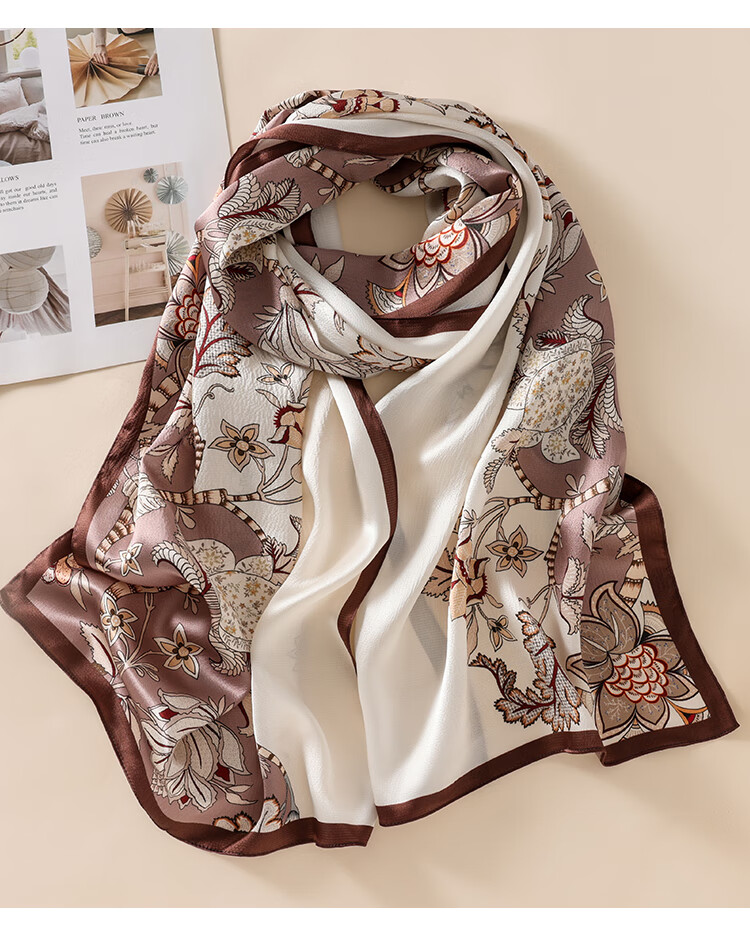 Hodo 100% Mulberry Silk Scarf Shawl for Women, Gift Box Set, Romantic 520 Gift for Loved Ones 15